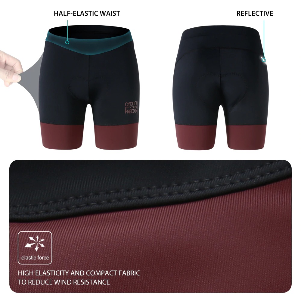 กางเกงขาสั้นผู้หญิง SANTIC LOCO5117 เป้า4D