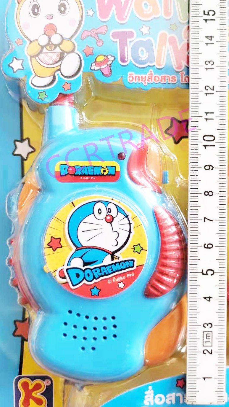 วิทยุว๊อกกี้ท็อคกี้ WALKIE TALKIE โดราเอม่อน 2 ชิ้นแผงใหม่ 25 ซม.(ลิขสิทธิ์แท้)(1x3)