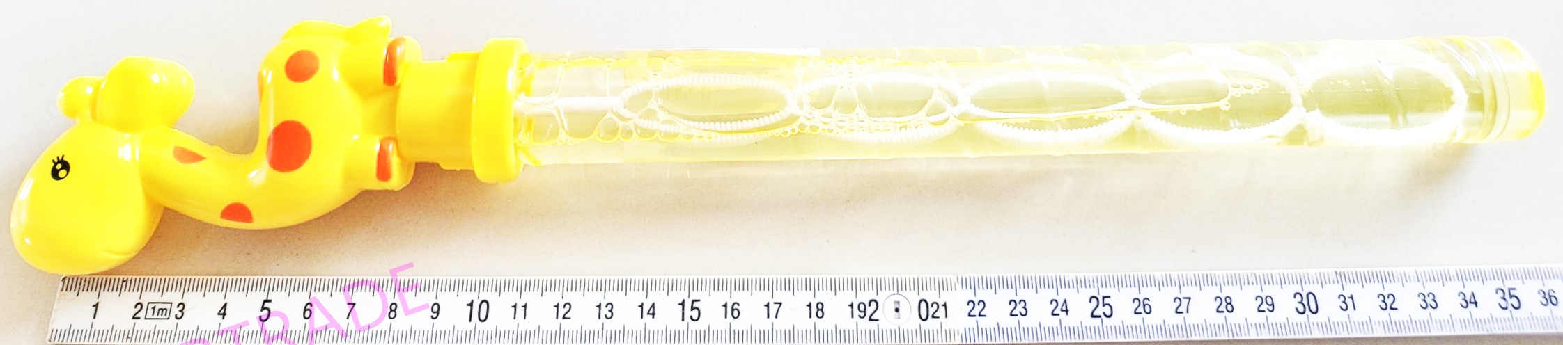 กระบองเป่าฟองยีราฟสีหวาน 37 ซม.กล่อง(1x24)