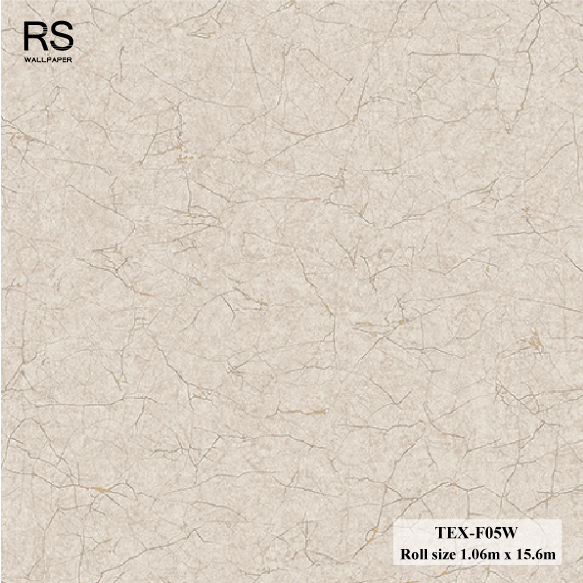 วอลเปเปอร์ ลายปูนเปลือยสีน้ำตาลอ่อน TEX-F05W