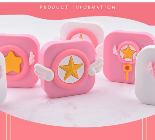 ตลับรีเทนเนอร์ ซากุระ 💝มีกระจก น่ารัก🍄 สินค้าพร้อมส่งจากไทย