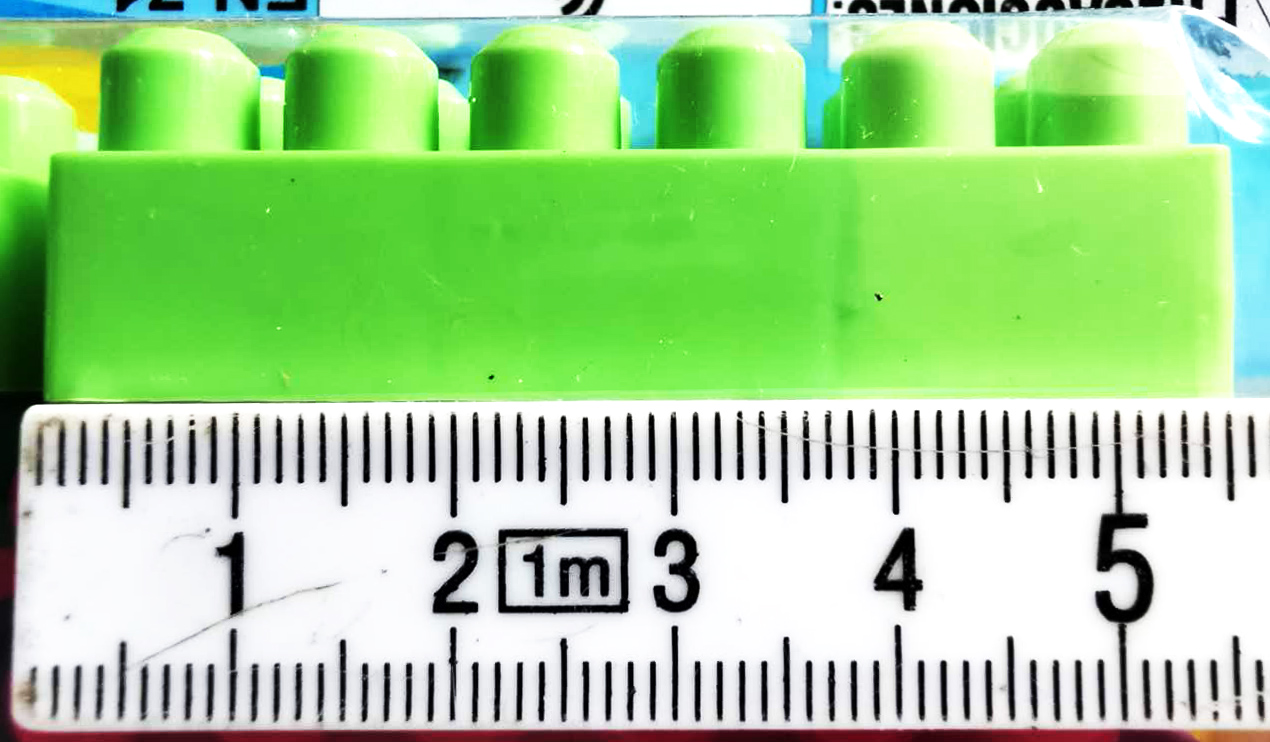 บล็อคตัวต่อสีสด 35 ชิ้นแผงจัมโบ้ 29 ซม.