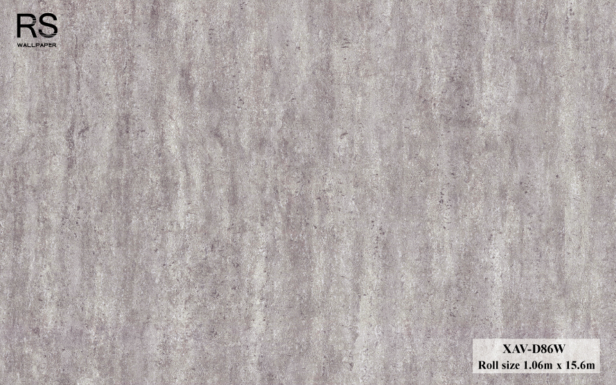 วอลเปเปอร์ ลายคอนกรีตปูนเปลือย สีเทา XAV-D86W
