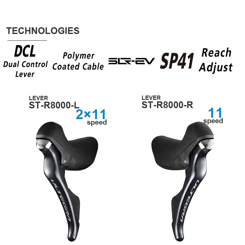 ชุดขับจักรยานเสือหมอบ SHIMANO ULTEGRA R8000 11-SPD ไม่รวมกะโหลก ศูนย์ไทย GROUPSET