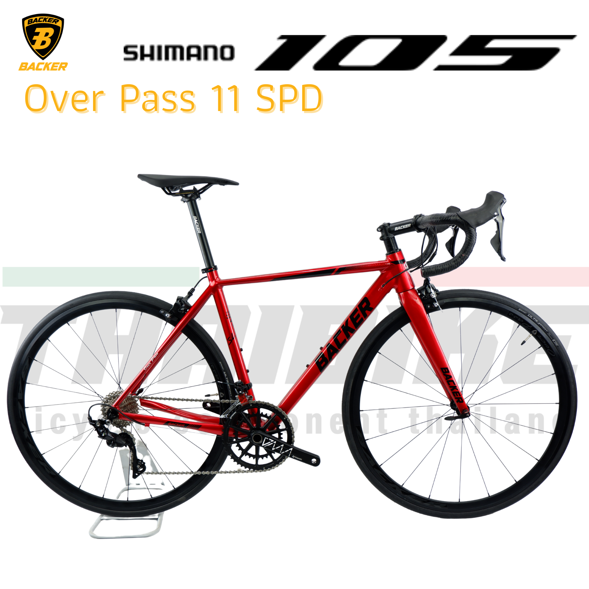 จักรยานเสือหมอบ Backer Over Pass เฟรมอลูมิเนียม SHIMANO 105