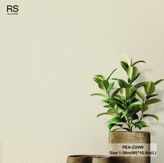 วอลเปเปอร์สไตล์โมเดิร์นลาย สีน้ำตาลครีม PEA-C59W