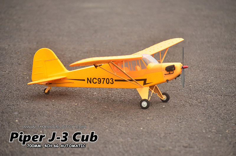 PIPER J-3 CUB Rc Scale 700MM. 4CH Brushless Motor