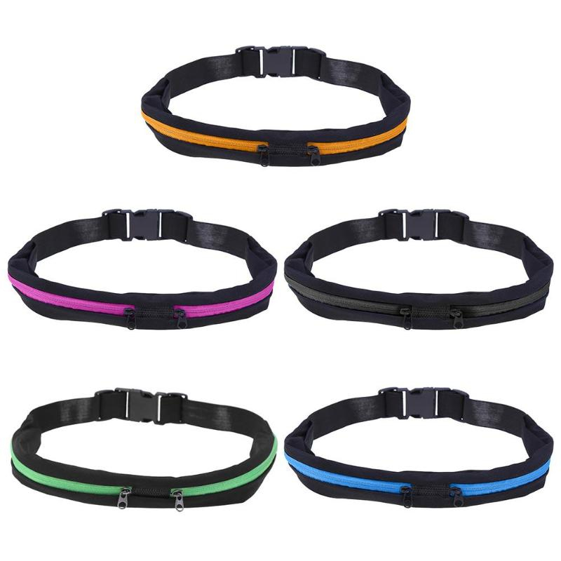 กระเป๋าคาดเอววิ่ง ปั่นจักรยาน แบบสองซิบ กระเป๋าเข็มขัด