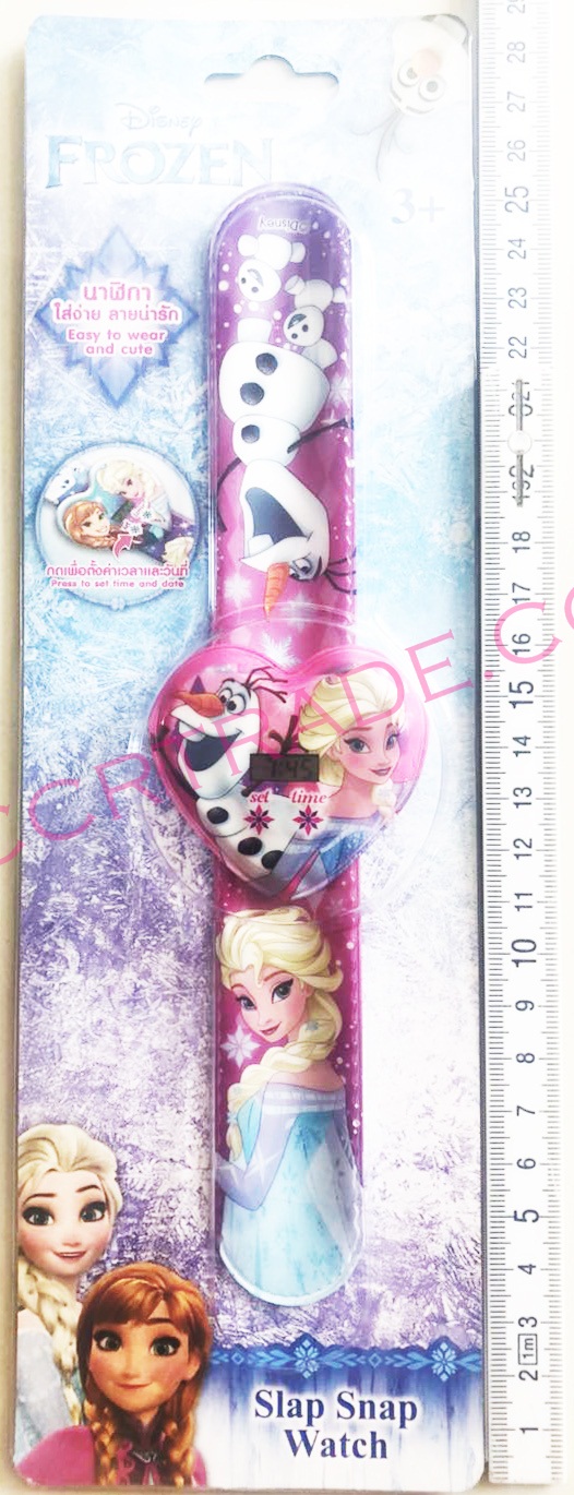นาฬิกาสายรัดข้อมือโฟรเซ่นแผง 29 ซม.(ลิขสิทธิ์แท้)(1x6)