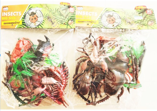 เซ็ทแมลงยักษ์เซอร์ไพร์สถุง PVC 22x29 ซม.(งานห้าง)(1x3)