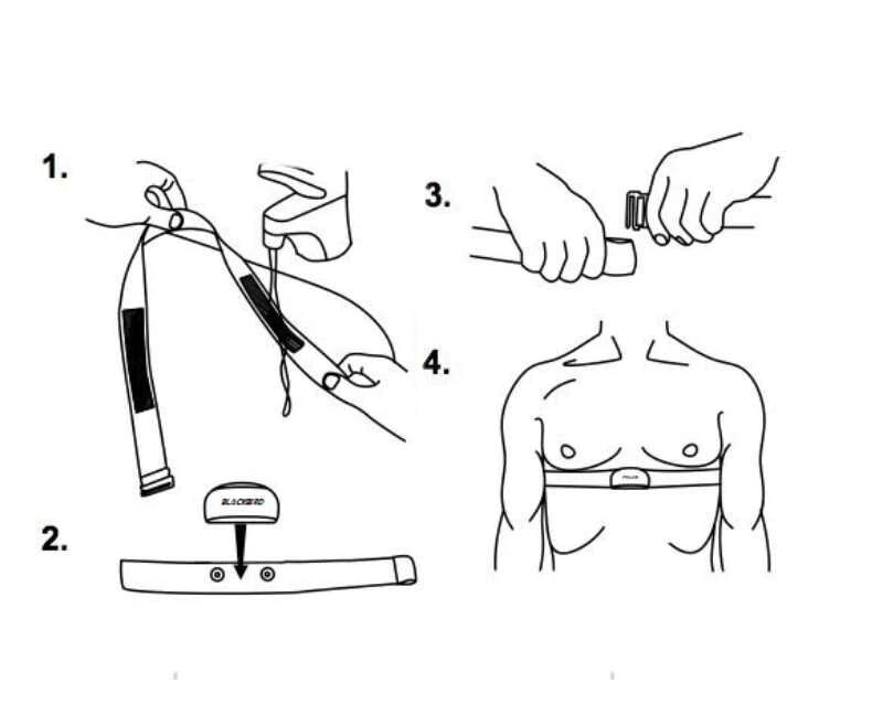 สายรัดคาดอกสำหรับใส่ฮาร์ทเรท THAIBIKE ติดเครื่องวัดหัวใจจักรยาน