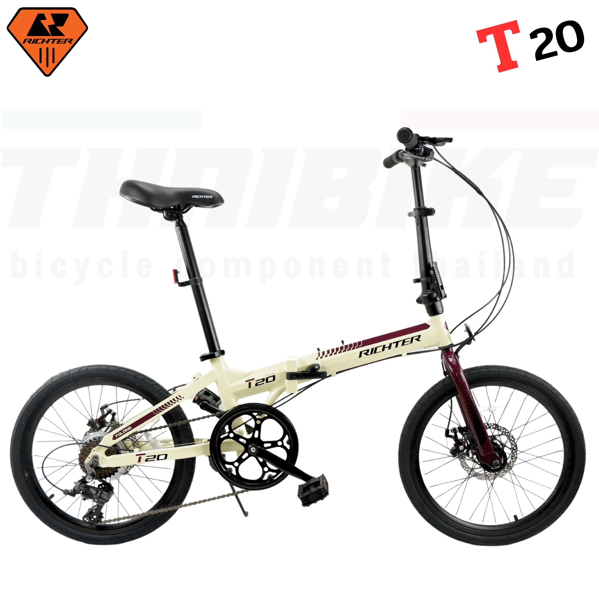 RICHTER T20 จักรยานพับ วงล้อ 𝟮𝟬 นิ้ว ดีไซน์โดดเด่น