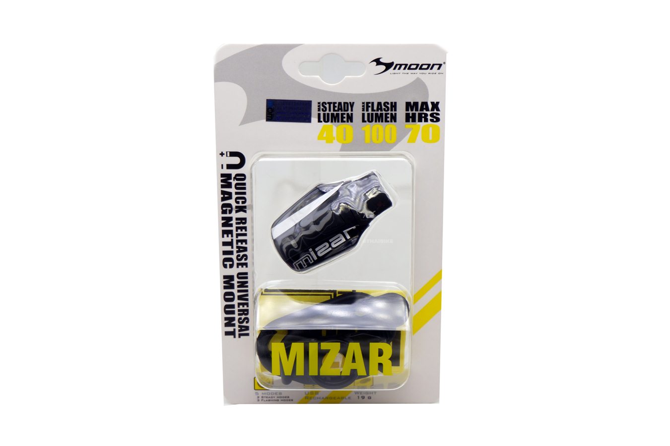 ไฟหน้าจักรยาน MOON MIZAR USB MAXNET งานไต้หวัน