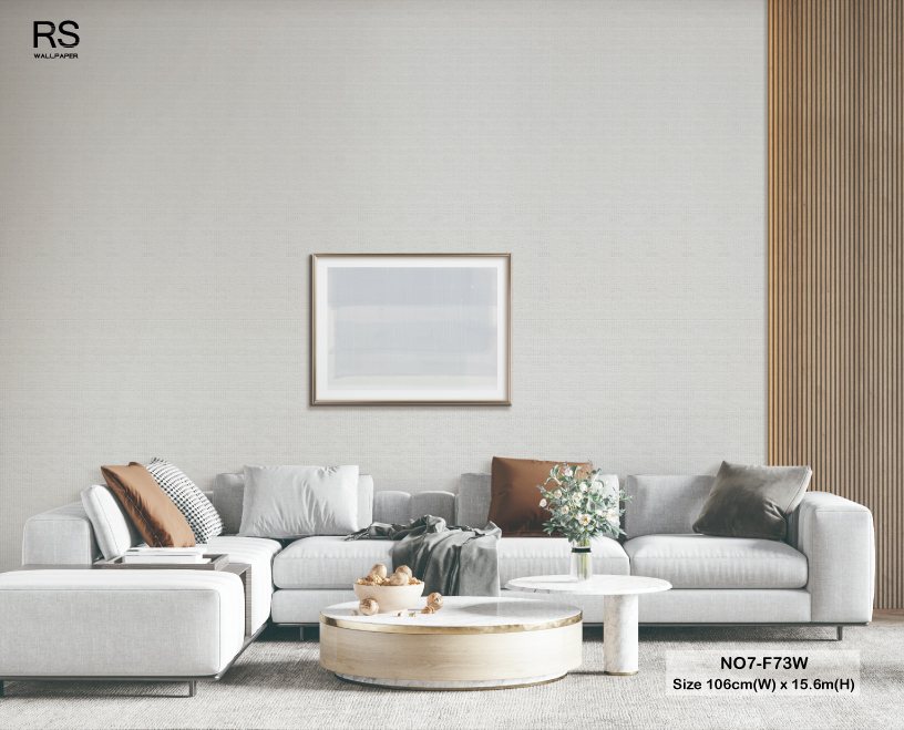 วอลเปเปอร์ สีเทาอ่อน NO7-F73W
