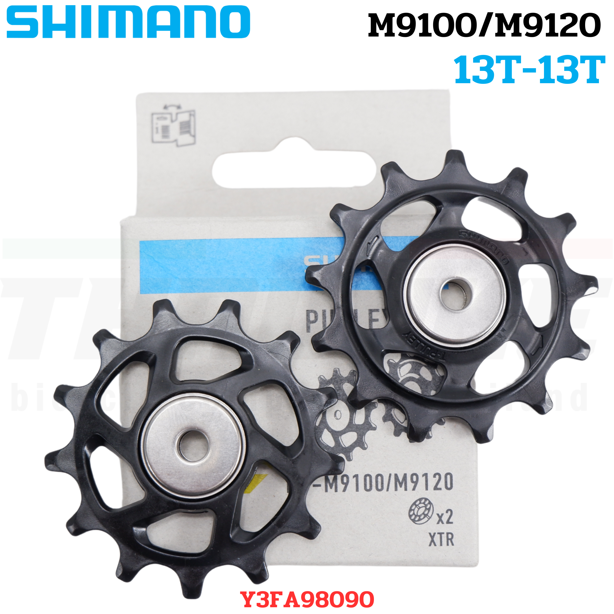 ลูกกลิ้งตีนผีหลังจักรยานเสือหมอบ PULLEY SHIMANO 4700/5800/6800/R8000/M4000/M610/M6000/M7000/M780/M8000/6700/Deore/XT/SLX/Ultegra/105