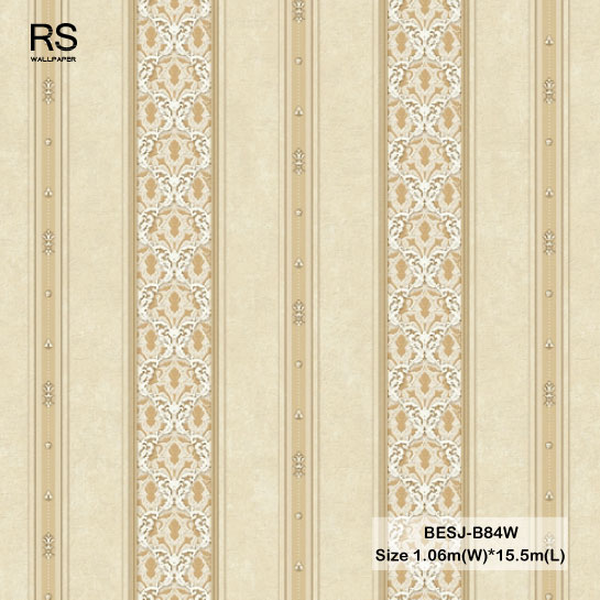 วอลเปเปอร์ลายหลุยส์คลาสสิคสลับลายทาง BESJ-B84W