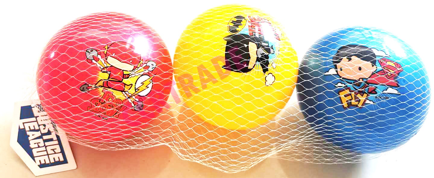 บอลฮีโร่ DC 3 ลูกถุงตาข่าย 30 ซม.(ลิขสิทธิ์แท้)