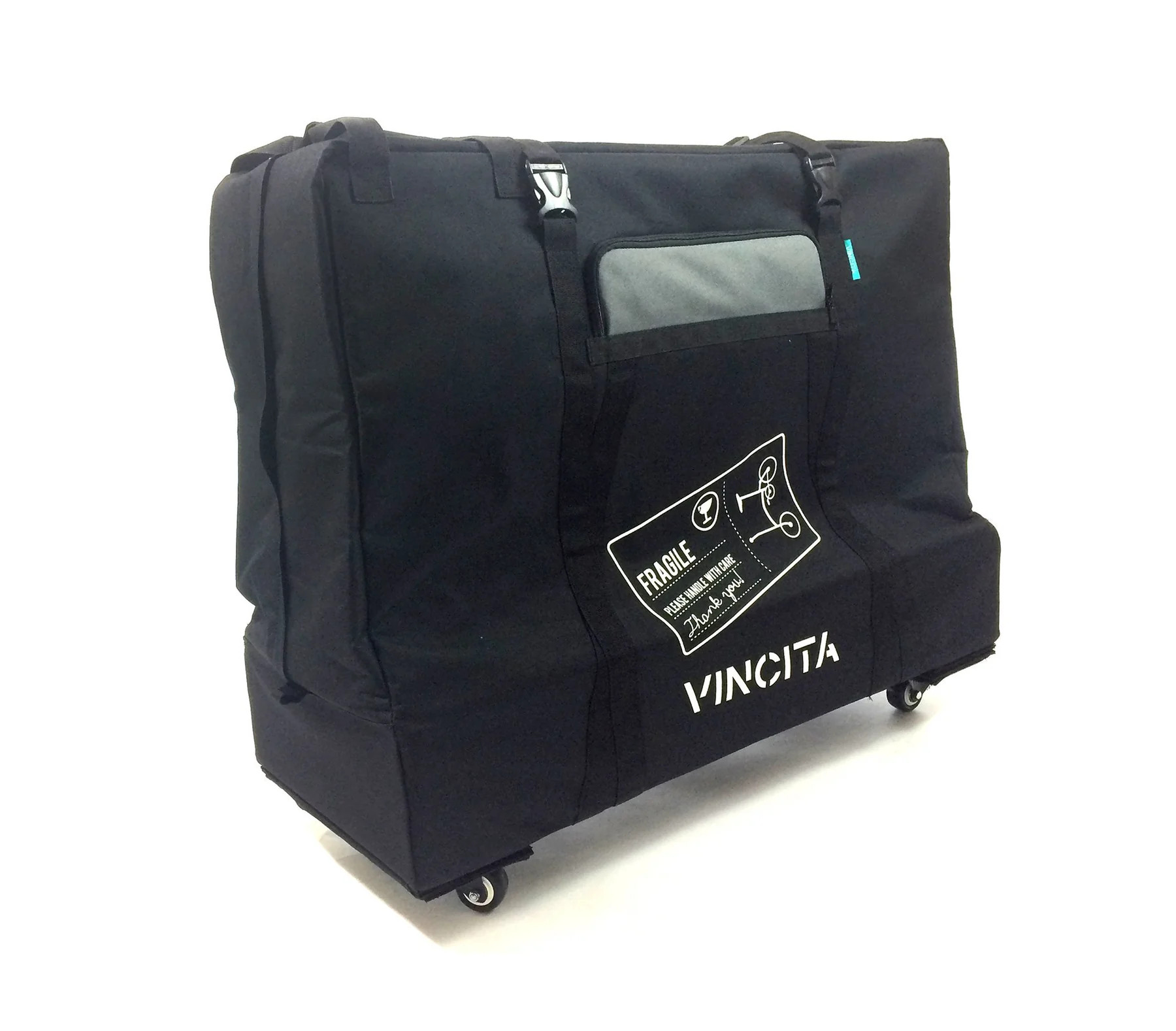 Vincita : B132TD กระเป๋าจักรยานพับ 20 นิ้ว รุ่นสี่ล้อ