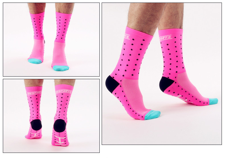 ถุงเท้าจักรยาน ถุงเท้ากีฬาออกกำลังกาย วิ่ง DH SPORT รุ่น DH04 สำหรับเท้าไซต์39-46