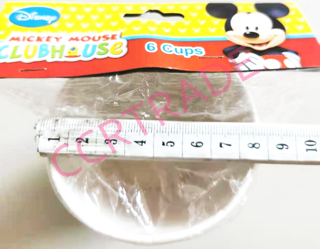 แก้วกระดาษ 6 ชิ้นถุง มิกกี้เม้าส์ 8x13.5 ซม.(ลิขสิทธิ์แท้)