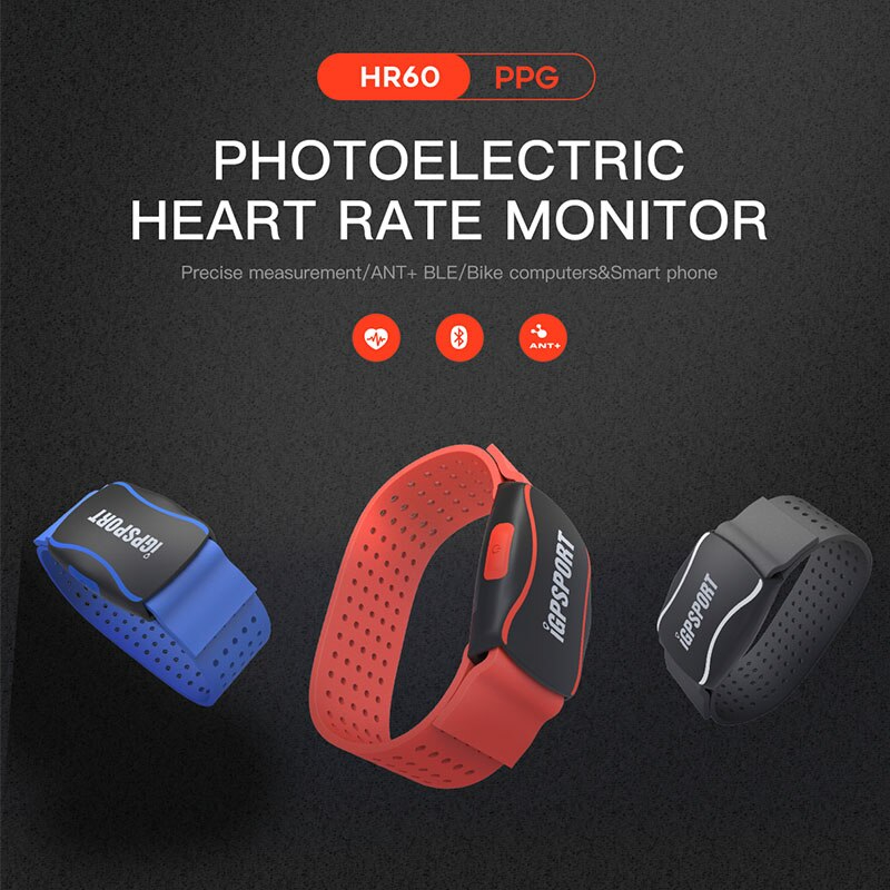 ประกันไทย สายรัดแขนวัดฮาร์ทเรท IGPSPORT HR60 Smart Wristband ใช้กับไมล์จักรยาน