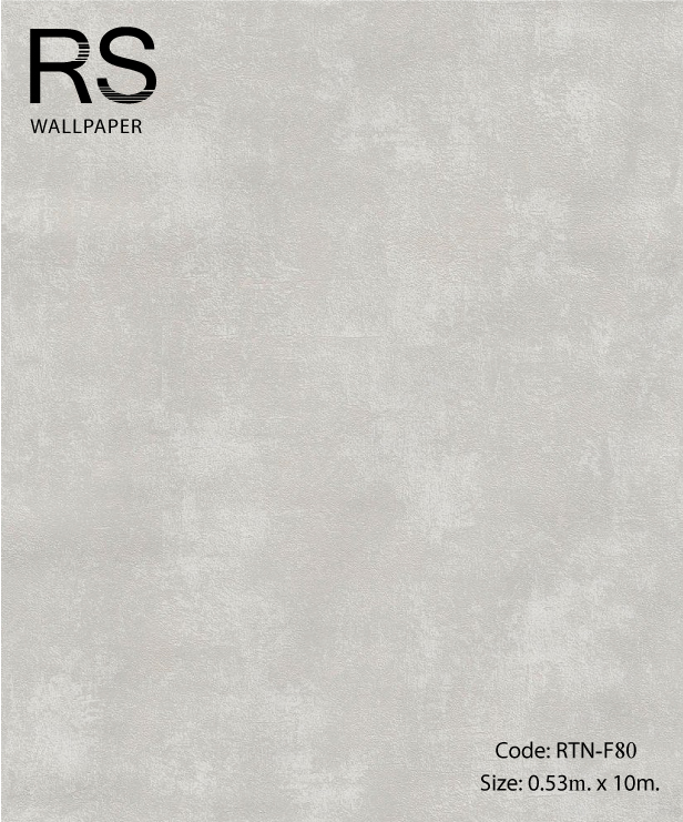 วอลเปเปอร์ลายสนิมเหล็กสีเทาเงิน RTN-F80