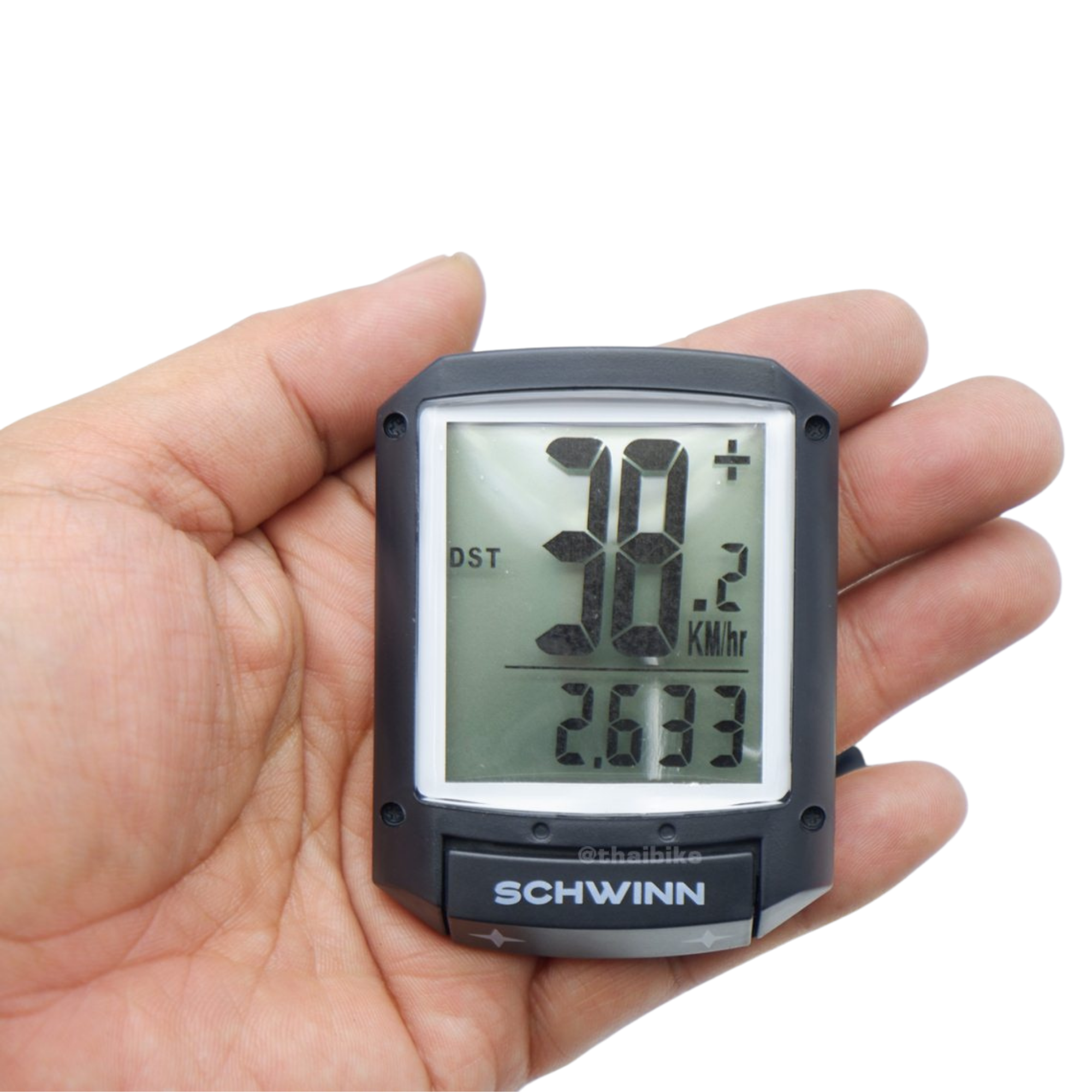 ไมล์วัดความเร็วจักรยานจอใหญ่ มีสาย Schwinn Bicycle Computer