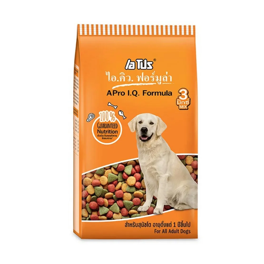 อาหารสุนัขโต เอโปร ไอคิว ฟอร์มูล่า 3 มิกซ์ 20 กก. สำหรับสุนัขโตทุกสายพันธุ์