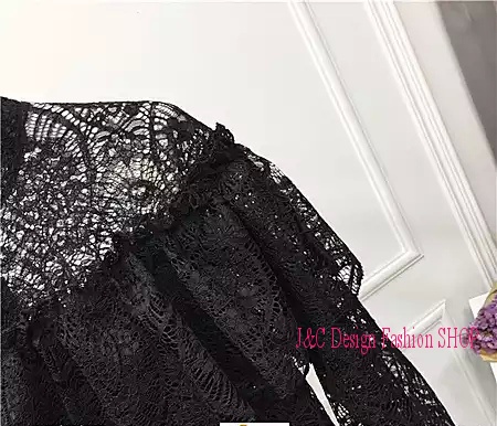 เสื้อลูกไม้สไตน์เกาหลีสีดำ เสื้อลูกไม้สไตน์วัยรุ่นสีดำ เสื้อใส่ผ้าซิ่น เสื้อลูกไม้สีดำแขนยาว 5 ส่วน เสื้อลูกไม้สีดำใส่กับผ้าซิ่น