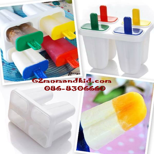 ++พร้อมส่ง++ พิมพ์ทำไอติมแท่ง 4 ช่อง -- พร้อมด้ามจับถนัดมือ 1 เซต ทำได้ 4 แท่ง (ไม่มีกล่อง) ขนาด 14.3×8.7×12.7 ซม. สินค้า made in japan ค่ะ