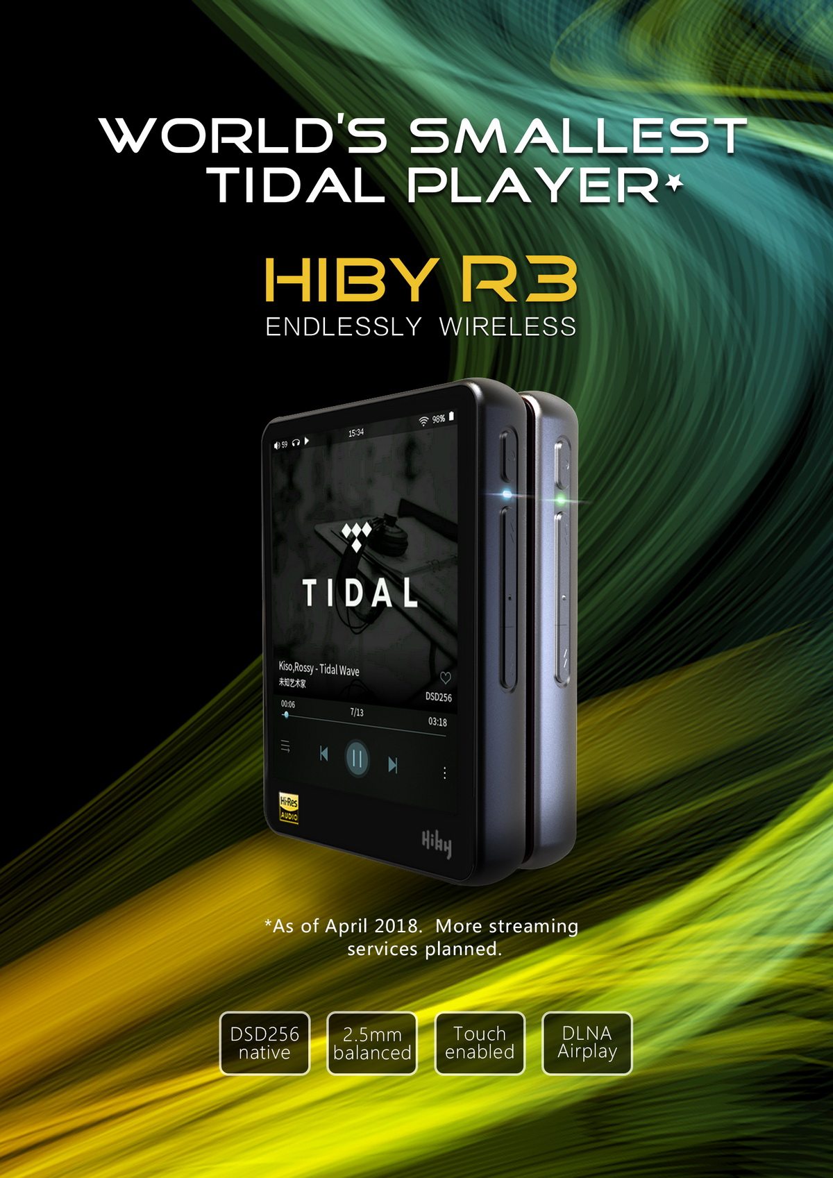 ขาย Hiby R3 สุดยอด DAP ระดับ Hi-Res รองรับ bluetooth 4.1 aptx