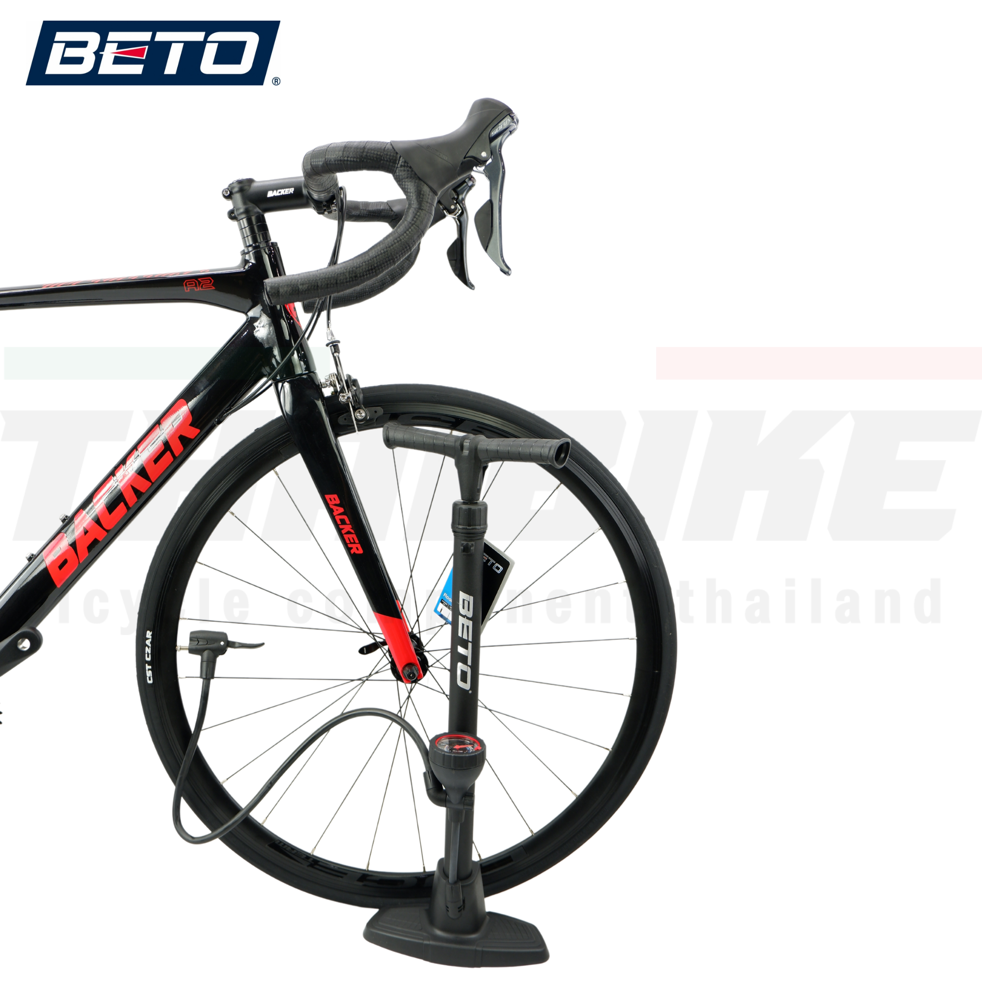 สูบจักรยาน มอเตอร์ไซต์ ตั้งพื้น BETO CMP 114pg1 สูบได้ทั้งสองหัว