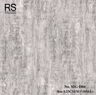 วอลเปเปอร์ ลายปูนเปลือยโทนเทา No.SIG-D04