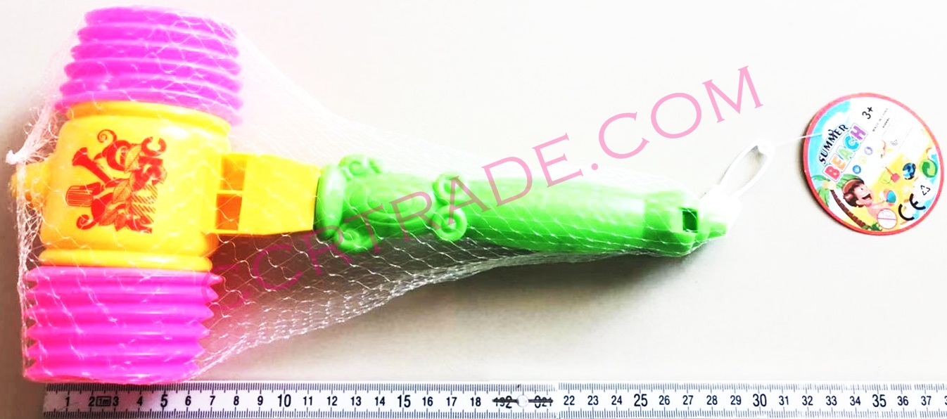 ค้อนขลุ่ย 2 หัวจัมโบ้ ถุงตาข่าย 28.5 ซม.