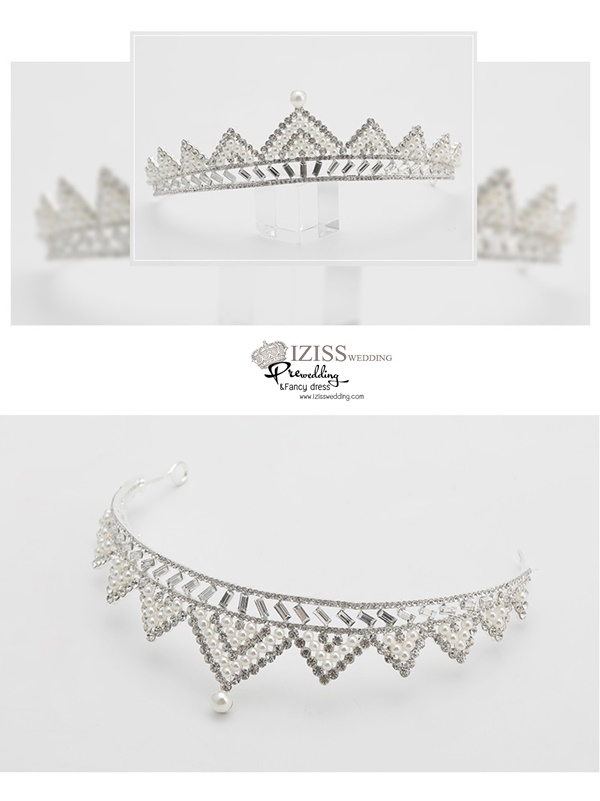 AC008 **พรีออเดอร์**ชุดเทียร่า มงกุฎเพชรพร้อมต่างหู ชุดเครื่องประดับเจ้าสาวสวยหรูดุจเจ้าหญิง