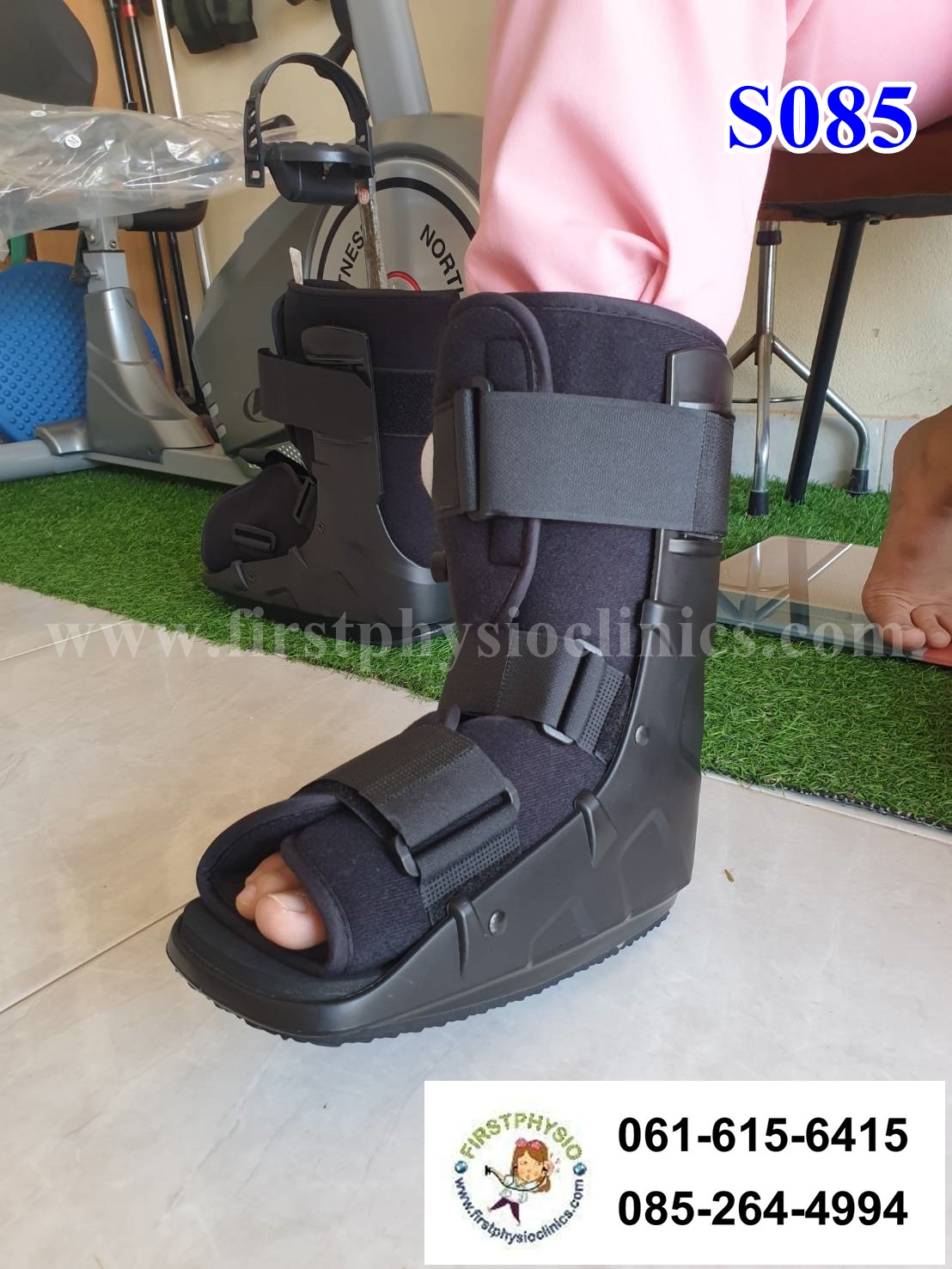 รองเท้าเฝือกลม แบบสั้น / เฝือกลม /รองเท้าหลังถอดเฝือก / รองเท้าเฝือก (air cast)/อุปกรณ์ช่วยพยุงเท้าและข้อเท้า เฝือกเท้าและข้อเท้า ป้องกันการกระแทกลดอาการบาดเจ็บ ป้องกันกระดูกเคลื่อนผิดที่