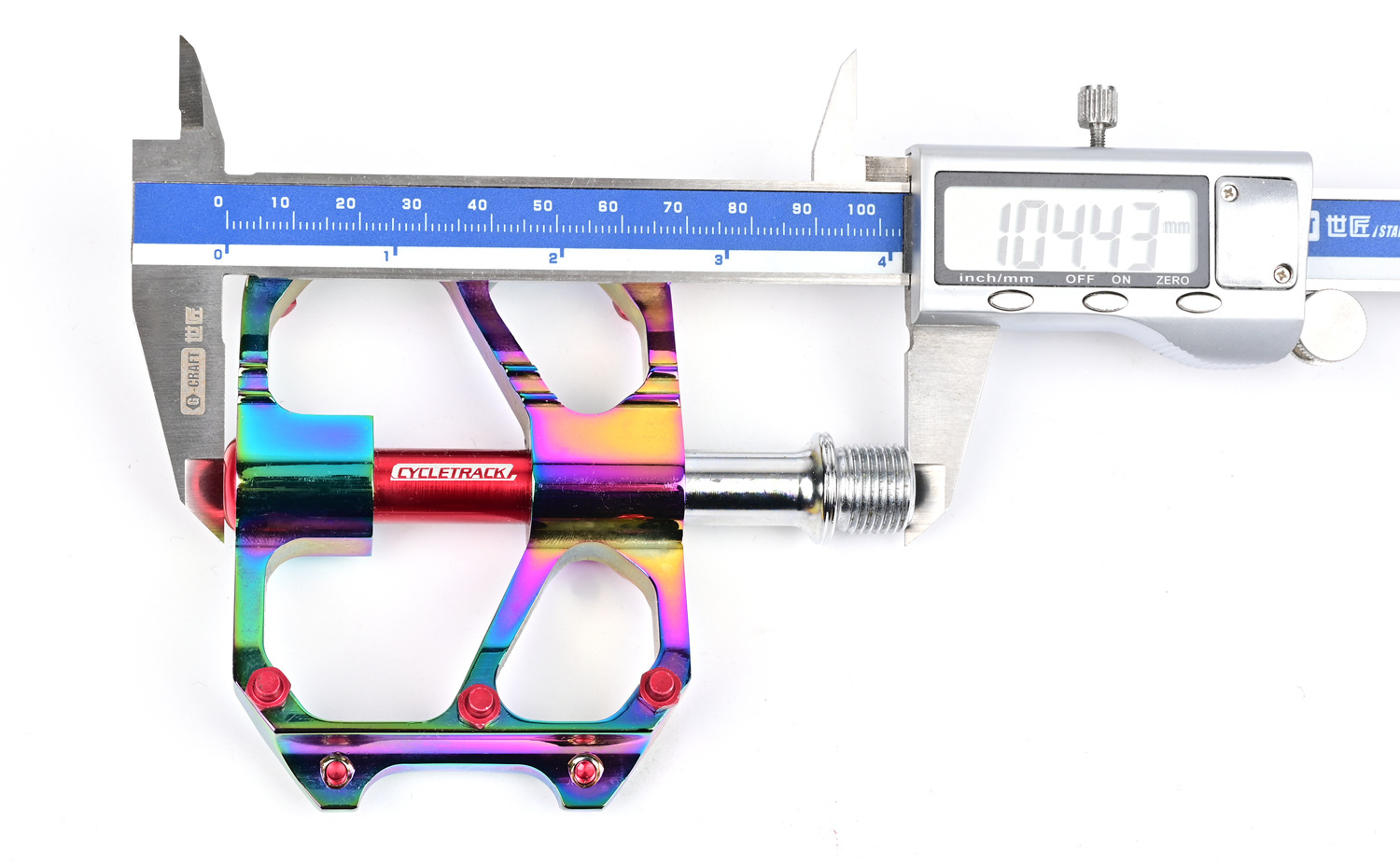 บันไดจักรยาน สีรุ้ง CK K11 mountain bike pedal plating color pedal road bike folding bike pedal 260g