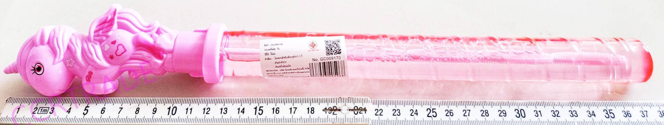 กระบองเป่าฟองยูนิคอร์นสีหวาน 38.5 ซม.กล่อง(1x24)