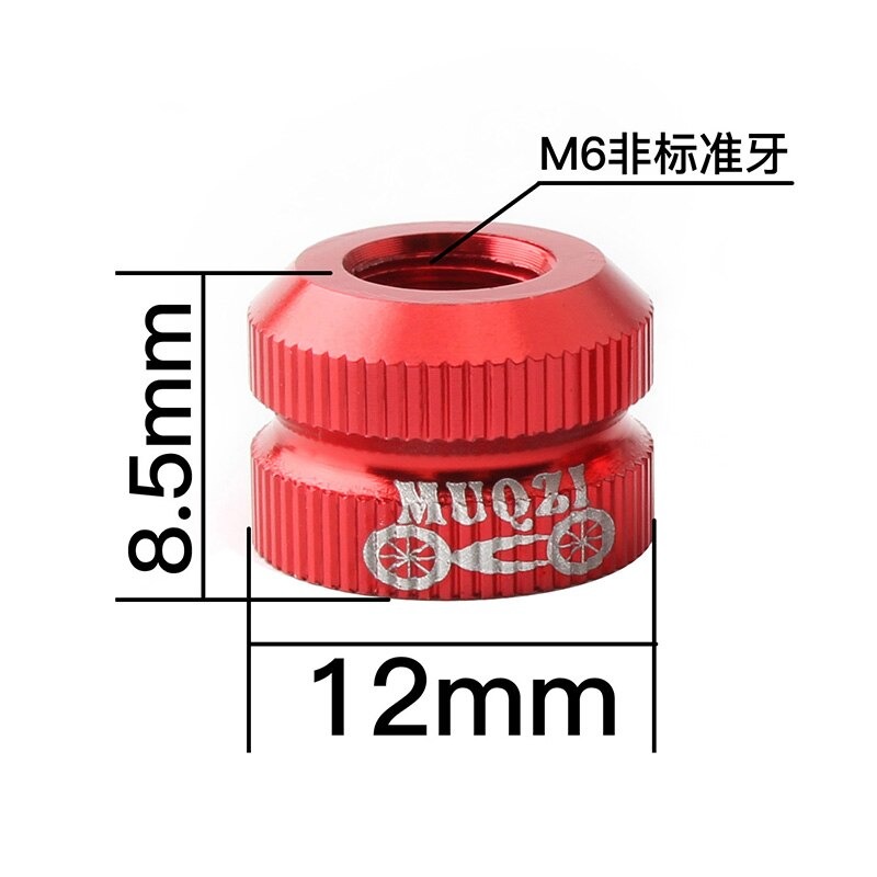 (2ชิ้น)น็อตวาล์วยางในรถจักรยานอลูมิเนียม MUQZI CNC Tire Vacuum Law Mouth Nut Bike Tire Inner Valve Cap