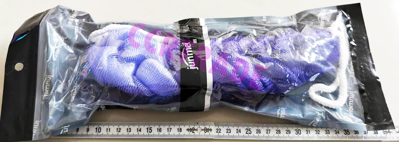 ใยขัดตัวยาวทูโทนถุงซิป (งานหนา) 30 ซม.