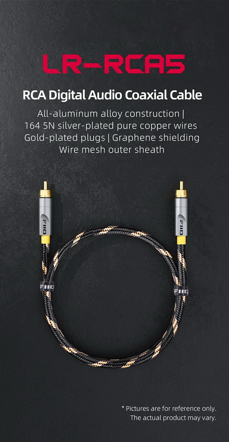 FiiO LR-RCA5 สาย RCA Digital Audio Coaxial สำหรับเครื่องเสียง