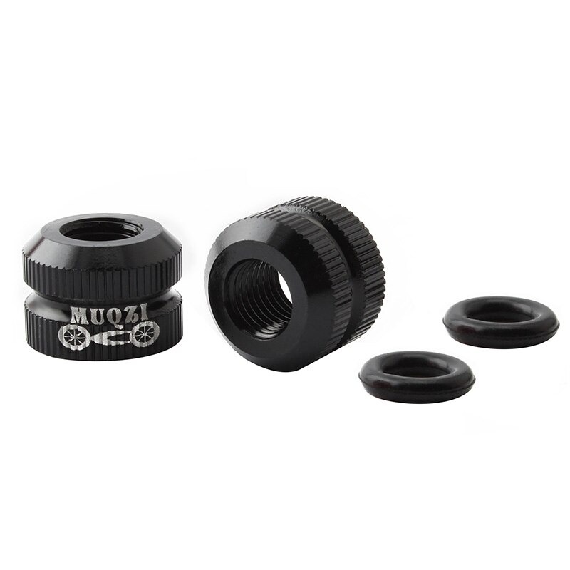 (2ชิ้น)น็อตวาล์วยางในรถจักรยานอลูมิเนียม MUQZI CNC Tire Vacuum Law Mouth Nut Bike Tire Inner Valve Cap