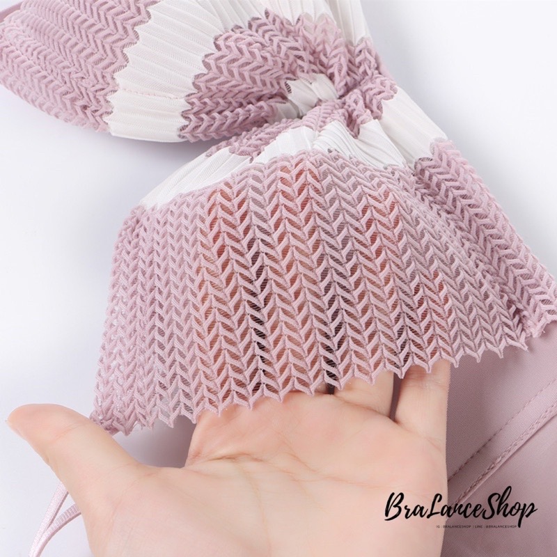 BLS✿6095 Setบรา+กกน. ชุดชั้นในลูกไม้ฉลุ ไร้ขอบ