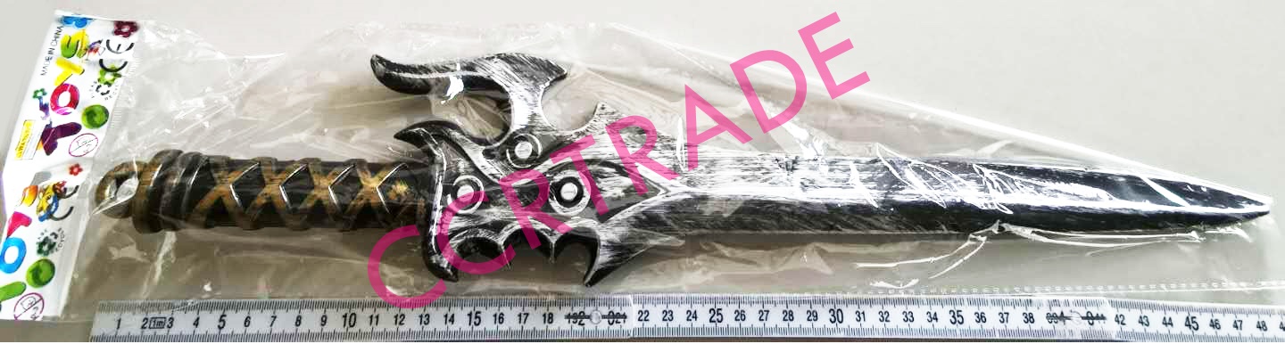 ดาบหอกเงินทองจัมโบ้ 50 ซม.(คละในโหล)