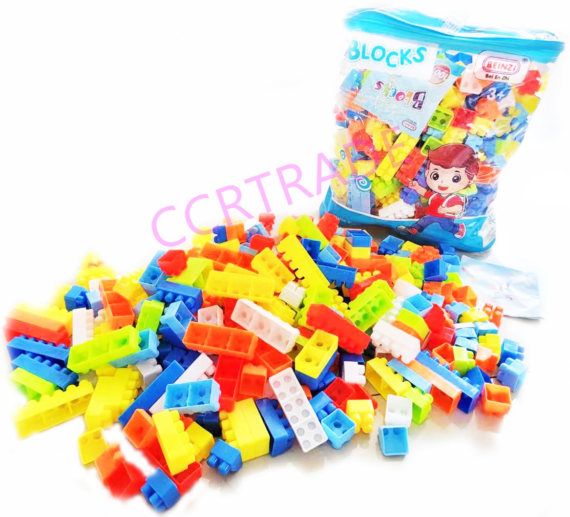 บล็อคตัวต่อสีสด 320 ชิ้นกระเป๋าหิ้ว 24x26.5 ซม.(1x3)