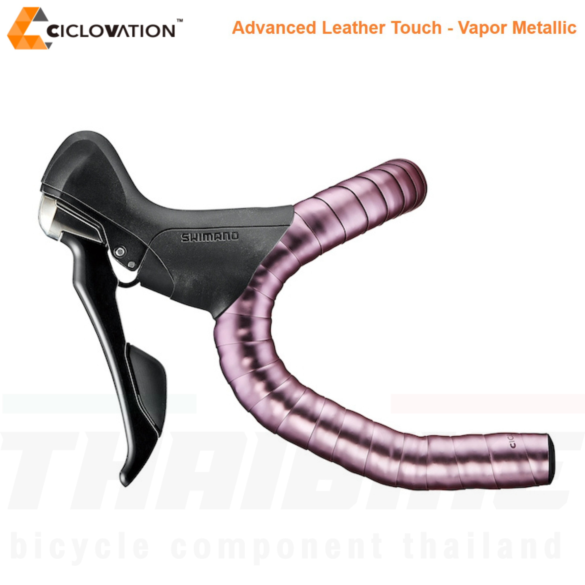 ผ้าพันแฮนด์จักรยานเสือหมอบ CICLOVATION Advanced Leather Touch - Vapor Metallic