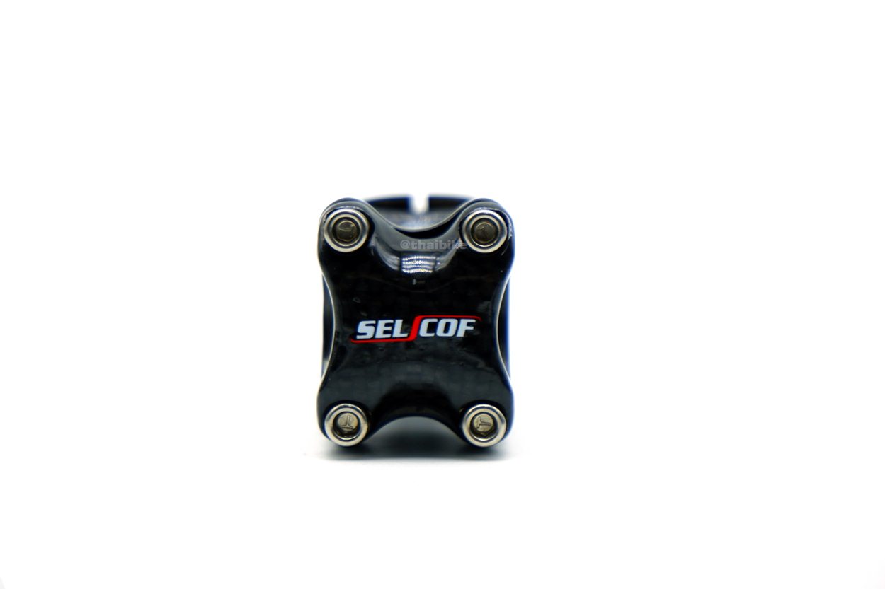 สเต็มจักรยานอลูมิเนียมเคลือบคาร์บอน SELCOF สำหรับคอแฮนด์ 25.4