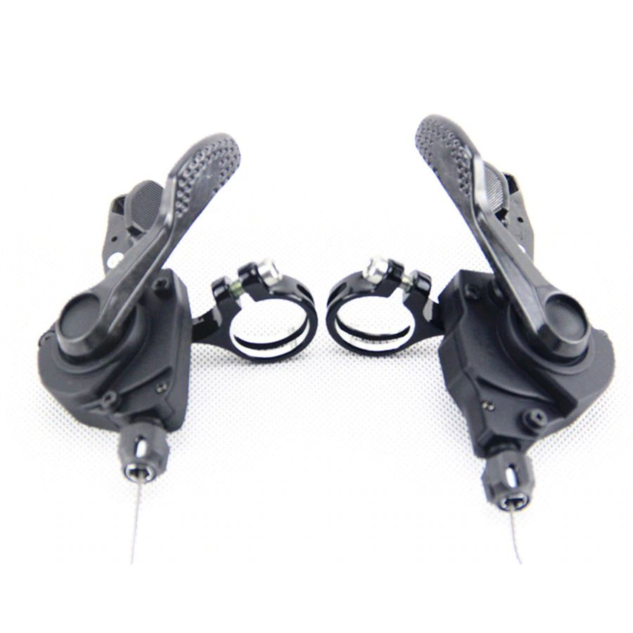 มือเกียร์จักรยาน SHIMANO 105, สำหรับใส่แฮนด์ตรง SL-RS700, R/L, 2X11-SPD, สีดำ