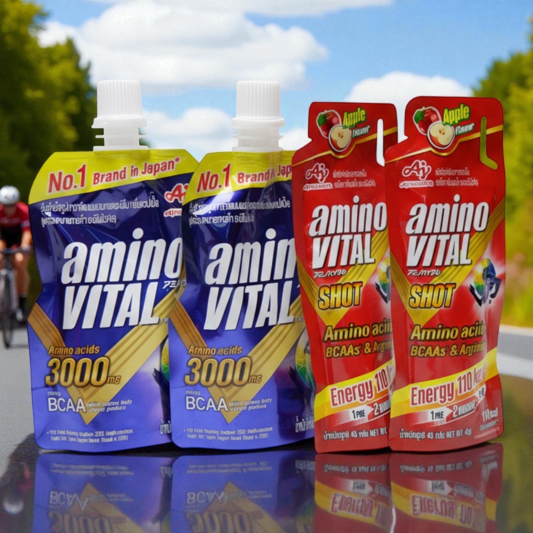 aminoVITAL Amino Acid Gel Shot เจลพลังงานพร้อมทาน รสแอปเปิ้ล (45 กรัม / 100 กรัม)