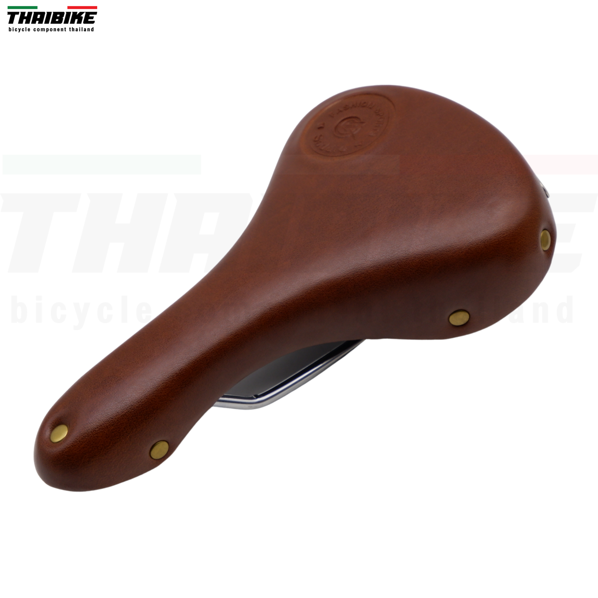 อานจักรยานหนังเทียม ทรงวินเทจ มีหูห้อยกระเป๋าหลัง